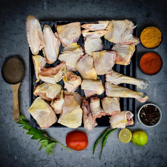 Country Chicken Curry Cut | With Skin | Medium Cuts