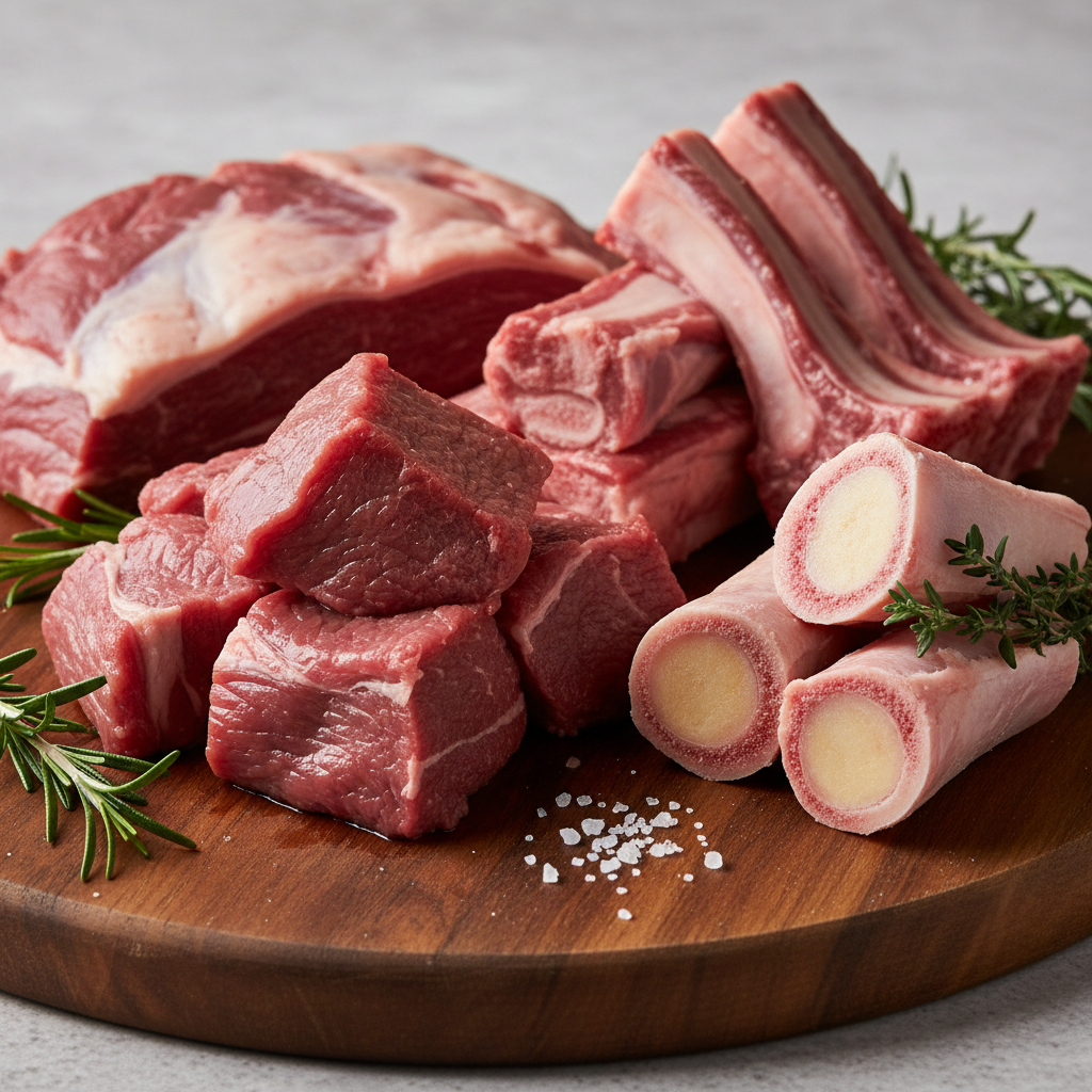 Goat Mutton Mixed Cuts | Boneless, Rib Chops, Curry Cut & Nalli | With Fat